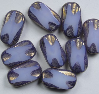 0140279 white opal Bronze Luster Table Cut Window Rectangle color 01000-14415