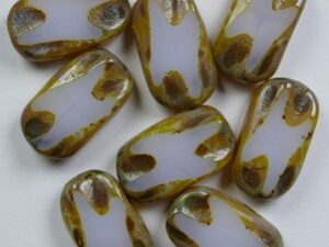 0140280 White Opal Travertin Table Cut Window Rectangle. 5 Pc.