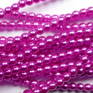 03-132-19001-24276 Czech Glas glasparels 3 mm Shiny Hot Pink color 24276