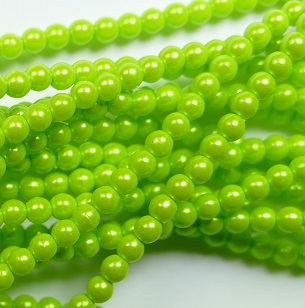 03-132-19001-30022 Czech Glas glasparels 3 mm Pearl Shell Chartreuse color 30022
