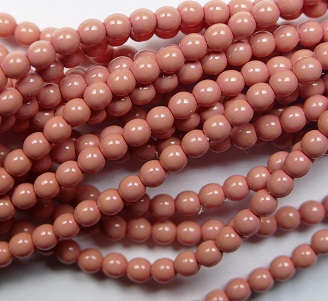 03-132-19001-48175 Czech Glas glasparels 3 mm Shiny Shrimp color 48175