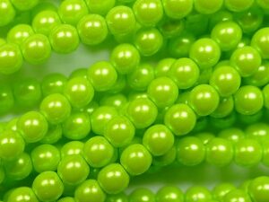 04-132-19001-30022 Czech glasparels, 4 mm, Pearl Shell Chartreuse - Afbeelding 1
