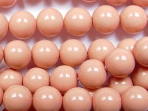 08-132-48175 Shiny Shrimp Glass Pearl 25 Pc. - Afbeelding 1