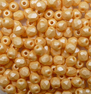 FP1-03-29334AL firepolish 3 mm Powdery Pastel Orange color 29334AL