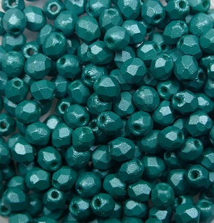 FP1-03-29341AL firepolish 3 mm Powdery Teal color 29341AL