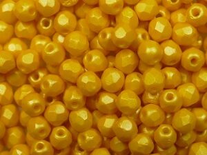 FP1-03-29353AL Powdery Sunflower Czech Glass Facet Firepolish 3mm 50 stuks