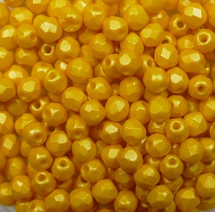 FP1-03-29353AL firepolish 3 mm Powdery Sunflower color 29353AL