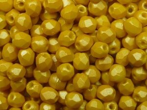 FP1-03-29354AL Powdery Yellow Czech Glass Facet Firepolish 3mm 50 stuks - Afbeelding 1