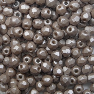 FP1-03-29372AL firepolish 3 mm Powdery Pastel Taupe color 29372AL