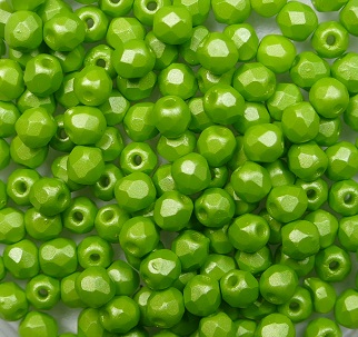 FP1-03-29375AL firepolish 3 mm Powdery Pastel Lime color 29375AL
