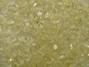 FP1-03-10010 Light Topaz Czech Glass Facet Firepolish 3mm 50 stuks