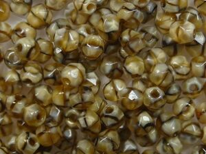 FP1-03-17113 Beige Caramel Czech Glass Facet Firepolish 3mm 50 stuks - Afbeelding 1