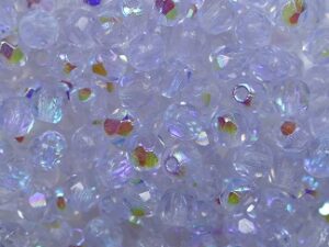 FP1-03-20210X Alexandrite AB Czech Glass Facet Firepolish 3mm 50 stuks