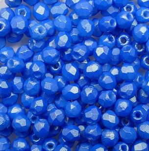 fp1-03-24108AL firepolish 3 mm Gold Shine Cornflower Blue color 24108AL
