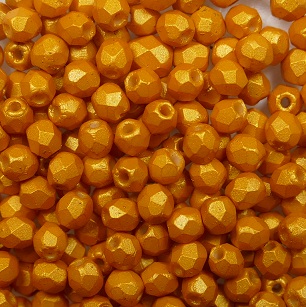 fp1-03-24109AL firepolish 3 mm Gold Shine Minium color 24109AL