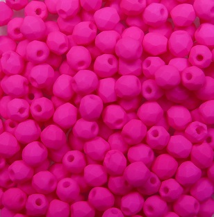 fp1-03 -25123AL firepolish 3 mm Neon Pink color 25123AL