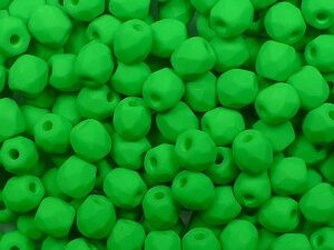 FP1-03-25124AL Neon Green Czech Glass Facet Firepolish 3mm 50 stuks - Afbeelding 1