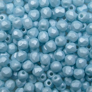 fp1-03-29313 firepolish 3 mm powdery pastel turquoise color 29313