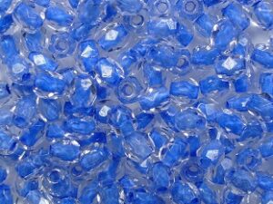 FP1-03-44836LC Crystal Mixed Blue Lined Czech Glass Facet Firepolish 3mm 50 stuks