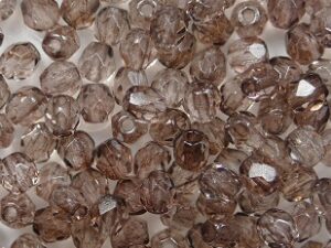 FP1-03-45008CR Crystal Brown Luster Czech Glass Facet Firepolish 3mm 50 stuks