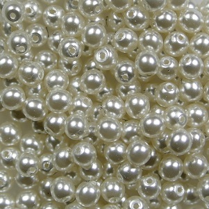 03-R-02010-70000 3 mm rounds White Alabaster Pearl Bright White color 02010-70000