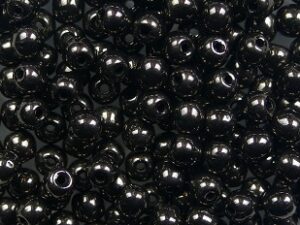 03-R-23980-14435 Jet Copper Round 3 mm. 100 Pc. - Afbeelding 1