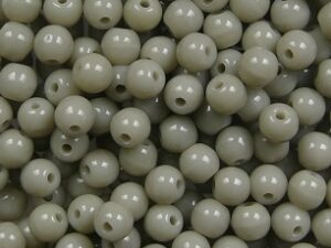 03-R-43020 Opaque Gray Round 3 mm. 100 Pc.