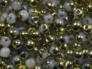 03-R-71111-26441 Light Opal Pink Amber Round 3 mm. 100 Pc. - Afbeelding 1