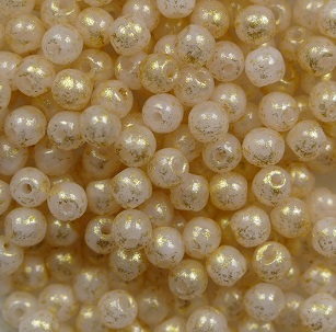 03-R-71111-94401 3 mm rounds Light Opal Pink Gold Splash color 71111-94401