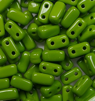 BRI-53420 Czech Mates Bricks Opaque Olive color 53420