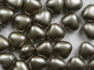 0030360 Alabaster Pastel Light Brown Hartje 40 Pc - Afbeelding 1