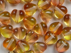 0060137 Crystal Orange-Yellow Luster Hartje 40 Pc - Afbeelding 1