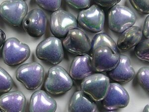 0070465 Crystal Full Labrador Pink-Green Metallic Hartje 40 Pc - Afbeelding 1