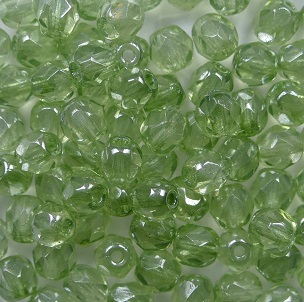 FP1-04-00030-14457 Crystal Mint Green Luster Firepolish 4 mm color 00030-14457