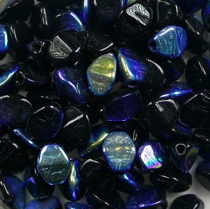 PI-23980-28701 pinch beads 5x3 mm jet ab color 23980-28701