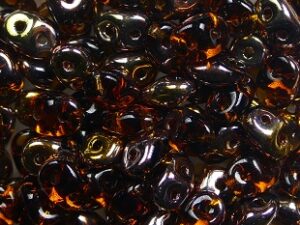 SD-10230C Smoky Topaz Capri Gold Matubo SuperDuo 10 gram - Afbeelding 1