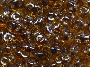 SD-10230L Luster Smoky Topaz Matubo SuperDuo 10 gram - Afbeelding 1
