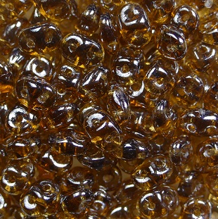 SD-10230L Luster Smoky Topaz Matubo SuperDuo's color 10230L