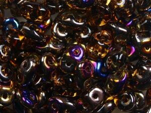 SD-10230ZE Smoky Topaz Sliperit Matubo SuperDuo 10 gram - Afbeelding 1