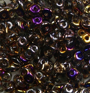 SD-40020ZE Black Diamond Sliperit Matubo SuperDuo's color 40020ZE