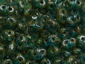 SD-60020T Aquamarine Travertin Matubo SuperDuo 10 gram