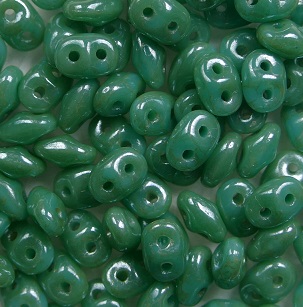 SD-63130CMM Green Turquoise Stardust Matubo SuperDuo's color 63130CMM