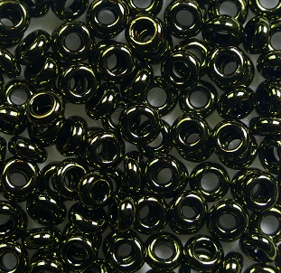 tn-06-0422 Gold-Lustered Dark Chocolate Bronze toho demi rounds 6-0 color 422
