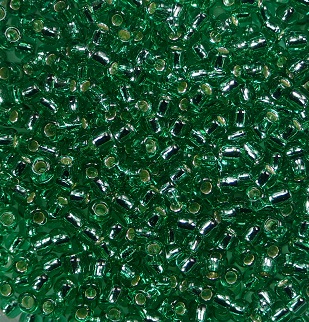 TR-11-0024B toho rocailles 11-0 Silver Lined Dark Peridot color 24B