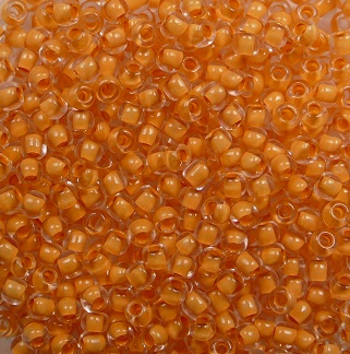 TR-11-0963 toho rocailles inside color crystal Apricot-lined color 963