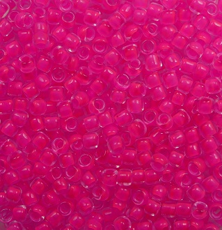TR-11-0971 toho rocailles inside color Matte Crystal-Neon Pink-lined color 971