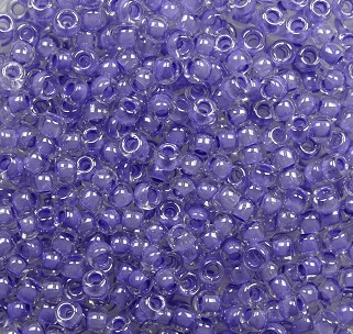 TR-11-0988 toho rocailles inside color crystal lupine lined color 988