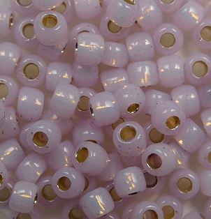 tr-06-PF2121 toho rocailles 6-0 Permanent Finish - Silver-Lined Milky Light Amethyst color PF2121