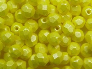 FP1-04-02010-24002 Pearl Shine Amber Czech Glass Facet Firepolish 4mm 50 stuks - Afbeelding 1