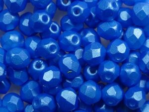 FP1-04-02010-24009 Pearl Shine Azuro Czech Glass Facet Firepolish 4mm 50 stuks - Afbeelding 1